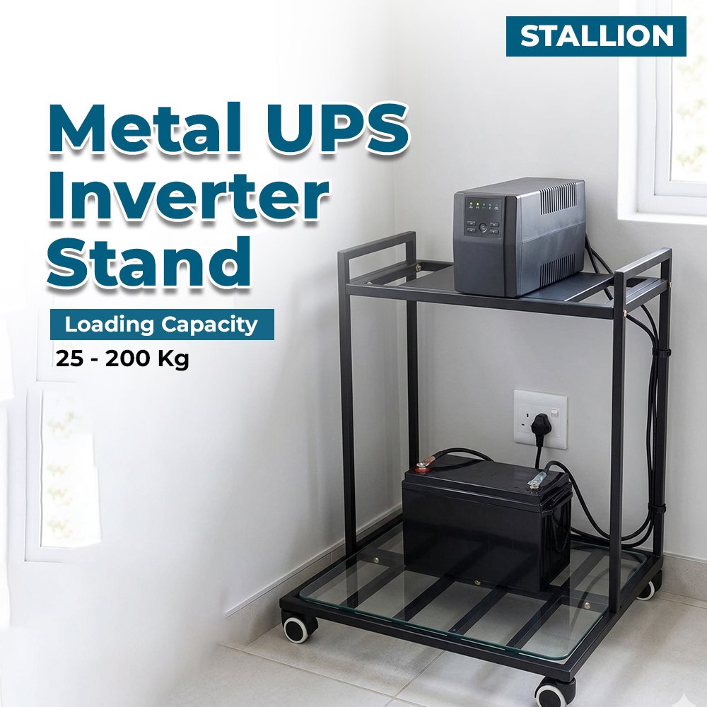 Metal UPS Inverter Stand for Double Battery – Stallion Series | FE9-9030 - Image 2