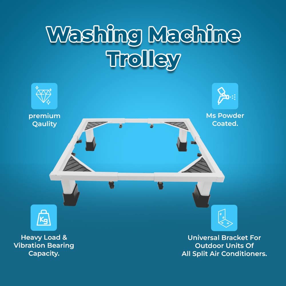 Heavy Duty Washing Machine Trolley for 10Kg Machines – Marshall Series | FE9-9020 - Image 3